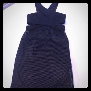 Kendall & Kylie black dress with amazing detail